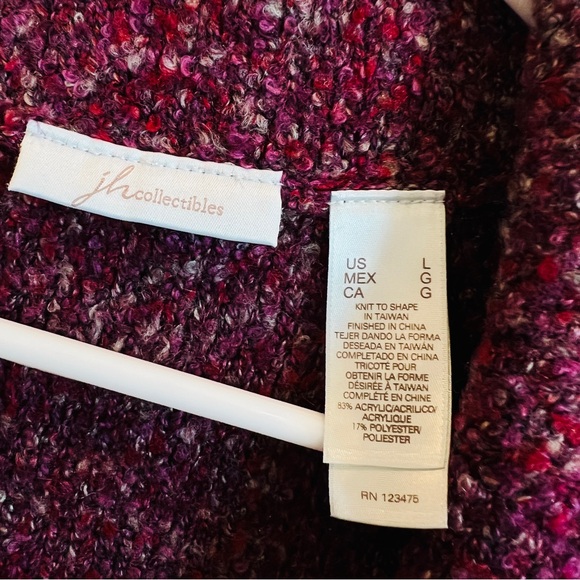 Vintage Y2K Boucle Sweater Jacket with Shell Buttons EUC - Picture 3 of 4